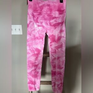 FP Movement by Free People Pink Tie-Dye Leggings